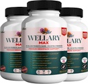 Wellary Max Menopause תוסף תמיכה, 40 מיליארד CFU Probiotic, 90 קפסולות (3)