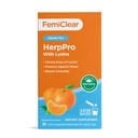 FemiClear HerpPro לשתות Mix, עם L-Lysine 3000 מ"ג, Zinc, ויטמינים A & C, Ashwagandha, Immunity & Stress תוספת לנשים וגברים, 20 Stick Packets
