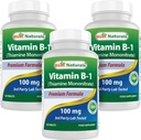 Best Naturals ויטמין B1 כמו Thiamine Mononitrate 100 מ"ג טבליות (120 Count)
