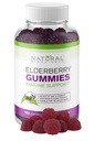 מדעי הטבע Sambucus Elderberry חניכיים עם ויטמין C & Zinc, Immune Support for Adults & Kids, Daily Antioxidant & Vi Boost, 180 טבעוני, Gluten-Free, Chewable Elderberrymies