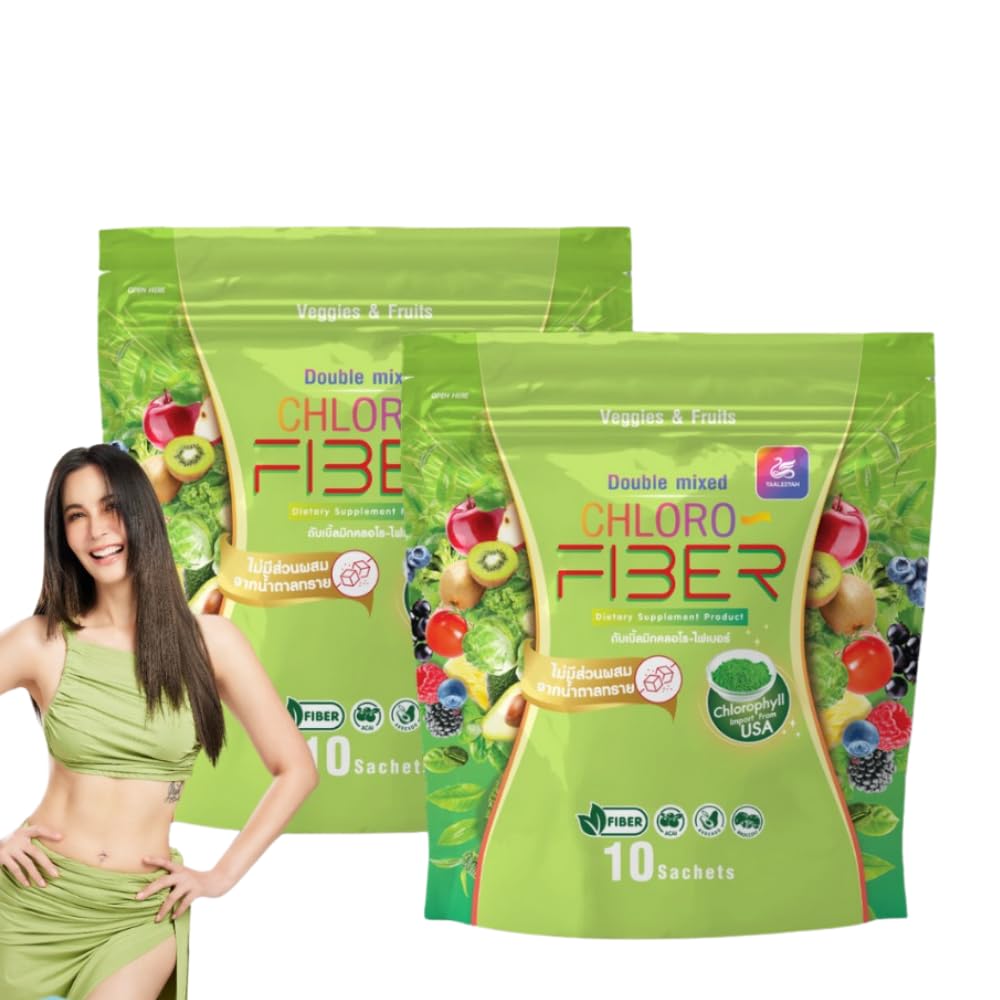 Generic YaaleeyahDouble מעורב Chloro-Fiber Veggies & Fruits 1Pcs 10 sachets,Set 2Pcs.