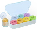 NatureTouch Weekly Pill מארגנת, BPA Free Medicine Productionser Rainbow 9 Day Pill Box, Daily Portable Pill Conatainer for Pills/Vitamin/Fish Oil/Supplements[עריכת קוד מקור | עריכה]