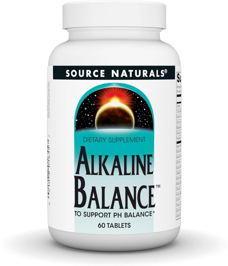 מקורות טבעיים Alkaline Balance, כדי לתמוך PH Balance*, 60 טבליות