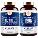 Inositol ו- Women's Iron Tablets Fertility and Pregnancy Support Bundle על ידי וינדזור הבוטנים