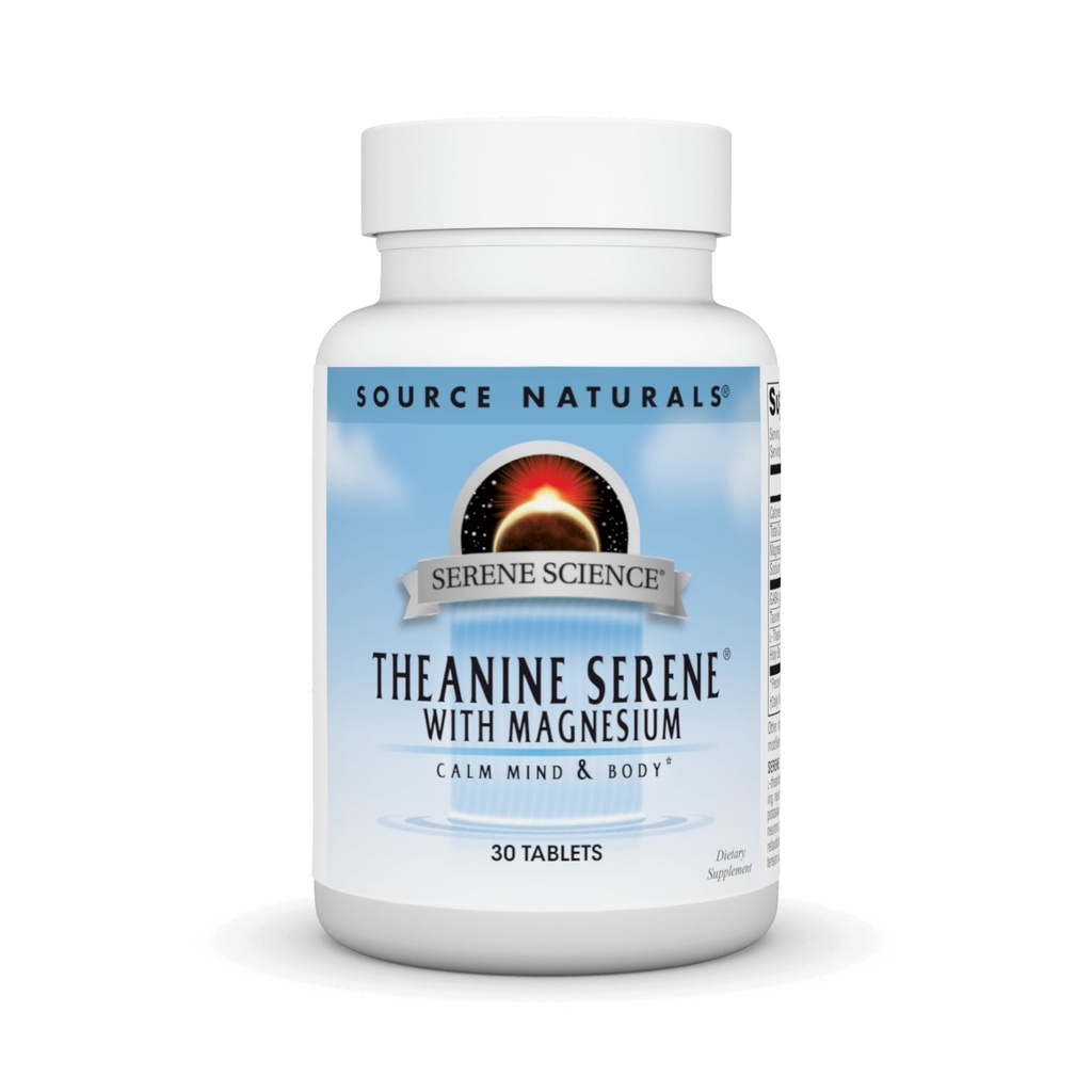 מקור Naturals Theanine Serene, Calm Mind & Body*, with GABA - Vegetarian Formlua - 30 טבליות