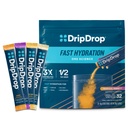DripDrop hydrotion Packets - Tropical Variety Pack - Single Serve Electrolytes אבקת משקה Mix - מנגו, Açaí, Passion Fruit, Piña Colada - Non-GMO, Gluten Free, טבעוני 32 מקלות