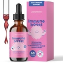 JoySpring Immune Drops - Kids Immune Supportנוזל תוספת (2 fl oz) - Echinacea, Elderberry, אורגון Grape Root, Orange Peel, ויטמין A, B6, C - מערכת תמיכה טבעית לילדים ומבוגרים