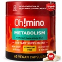 הו!mino Metabolism תמיכה תוסף עבור שומן יעיל כדי אנרגיה להדביק w / L-Carnitine, Phenylcapsaicin ו ויטמין B3 - non-Jitter, Stimulant-Free, טבעוני, non-Dairy כמוסות (60 משרתים)