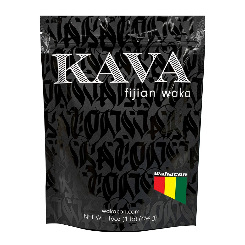 Kava Waka אבקת - Authentic, Noble Kava Root אבקת פיג'י - Premium, Responsibly Sourced, 16 Oz