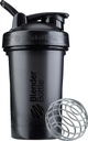 בלנדר בוטל קלאסי V2 Shaker בקבוק מושלם לשקיות חלבונים ו-Pre Workout, 20Ounce, Black Black