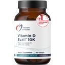 עיצובים לבריאות D-Evail 10K - 10,000 IU ויטמין D תוספת עם ויטמין K (K1, K2 כמו MK-4) + GG - Bone, Cardiovascular + Immune Support - שיפור ויטמין Bioavailability D3 (60 Softgels)