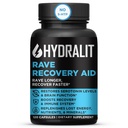 Rave Recovery ויטמינים After Party Relief Pills Music אביזרים Rave Essentials 5HTP תוסף אלקטרוליטטים הידלה Better Mornings Serotonin Energy Hangover 120 קפסולות