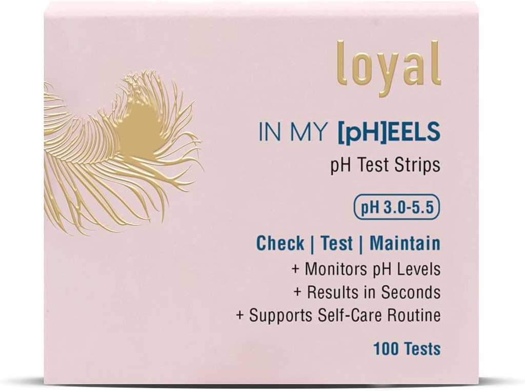 Loyal in My [PH] EELS Feminine pH Test Strips 35.5 | מעקב אחר רמות pH | תוצאות בשניים | תמיכה ב- Self-Care Routine (100 Tests)