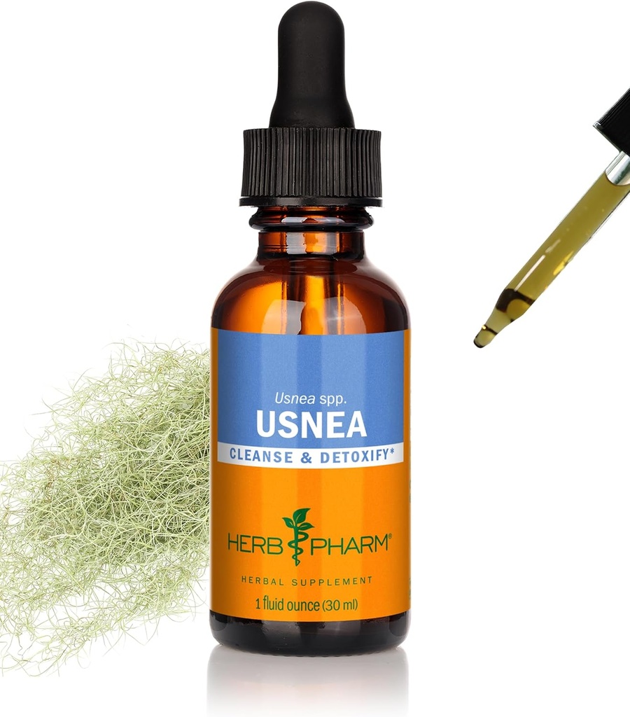 Herb Pharm Usnea לחלץ נוזל ניקוי ו Detoxification - 1 Ounce (DUSNEA01)