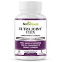 Glucosamine Chondroitin MSM תוספת משותפת עם Turmeric & Boswellia - תמיכה משותפת לגברים ונשים - מקדם ניידות - גמישות ונוחות - בריאות משותפת - המיוצר בארה"ב - 90 קפסולות