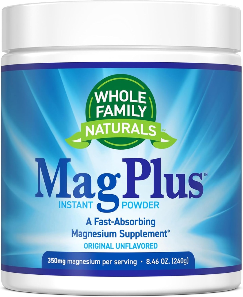 Magnesium אבקת תוספת - MagPlus - Natural Calm Magnesium drink - מגנזיום תוספת עבור השרירים, השינה ו- Constipation הקלה (Unflavored)