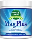 Magnesium אבקת תוספת - MagPlus - Natural Calm Magnesium drink - מגנזיום תוספת עבור השרירים, השינה ו- Constipation הקלה (Unflavored)