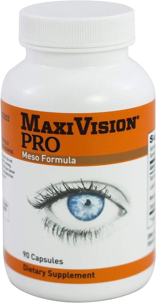 MaxiVision® PRO Meso Formula - Mesozeaxanthin - Lutein - Zeaxanthin - 90 קפסולות, 1 בקבוק