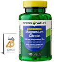 עמק האביב Magnesium Citrate | Citrato de Magnesio 1000 מ"ג קפסולות | Best Magnesium Diet for Women | Magnesium Pill | 100 מ"ג, 100 מ"ג, 100 קפסולות בונדלה עם 45 הסוכרת של Lual