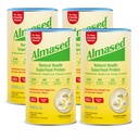Alansed Vanilla Meal שקד - נמוך-Glycemic High Plant Base חלבון אבקה-תזונה של תמיכה במשקל תזונה - Vanilla Flavor - 17.6 oz (1.1 פאונד (4 Pack)