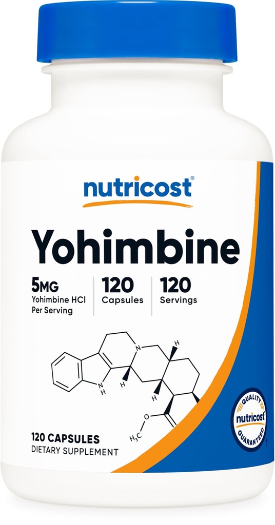 יוגורט Yohimbine HCl 5 מ"ג, 120 קפסולות - Gluten Free and non-GMO
