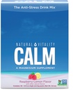 Natural Vitality Calm, Magnesium Citrate תוסף, Anti-Stress Drinkאבקת, Gluten Free, Vegan ו- non-GMO, Raspberry לימון, 0.12 oz, 30 Packets