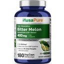 NusaPure Bitter Melon לחלץ 10,000 מ"ג 180 קופים (100% Vegetarian, non-GMO, Gluten-Free, 10% Bitter Principles)
