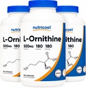 מזון זול L-Ornithine 500 מ"ג; 180 קפסולות (3 בקבוקים)