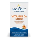 Nordic Naturals ויטמין D3 5000, Orange - 120 מיני Soft Gels - 5000 IU ויטמין D3 - תומך עצמות בריאות, Mood & Immune System Function - non-GMO - 120 משרתות