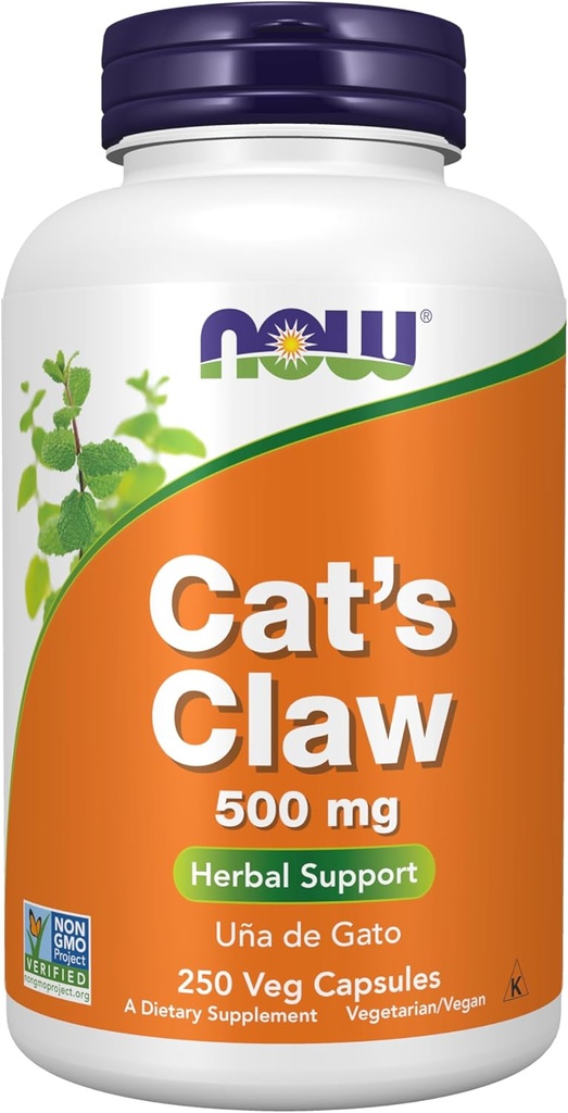 עכשיו תוספים, Claw 500 מ"ג של קאט, פרויקט Non-GMO מאומת, תוסף צמחי, 250 הרוזן (Pack of 1)