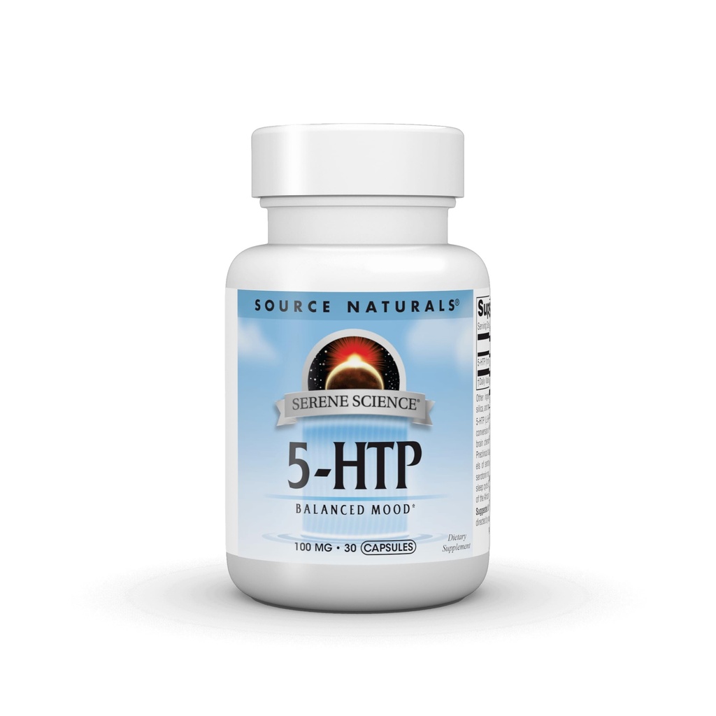 מקור Naturals Serene Science 5HTP, Balanced Mood * 100 מ"ג - 30 קפסולות