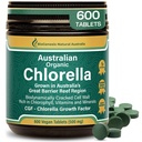 Biogenesis אורגני Chlorella טבליות - 600 Count (500 מ"ג) | אוסטרליה Grown | BioDynamic Cracked Cell Wall
