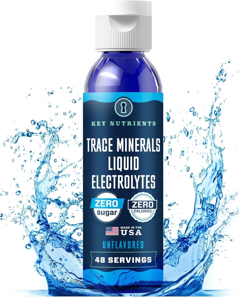 KEY NUTRIENTS Trace מינרלים נוזלי אלקטרוליטים עבור hydrotion Recovery 4oz - אלקטרוליט טיפות, אלקטרוליט מים, Keto Electrolytes - מינרל טיפות לשתייה מים