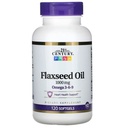 המאה ה-21 Flaxseed Oil 1000 מ"ג Softgels 120 Count (3 Pack)