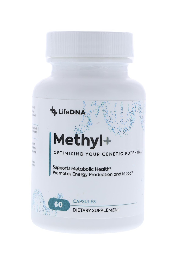 LifeDNA Methyl + Methylfolate - Methylated Folate Multivitamin Complex with TMG אופטימיזציה Homocysteine, Brain, Cardiovascular & Neurotransmitter
