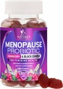 תוספי Menopause לנשים - 3 מיליארד CFU Natural Menopause הקלה עבור Mild Hot Flashes & Night Sweats, PH, Vaginal בריאות תמיכה Probiotics עבור נשים מסטיקמי, Probiotic תוסף - 120 חניכיים