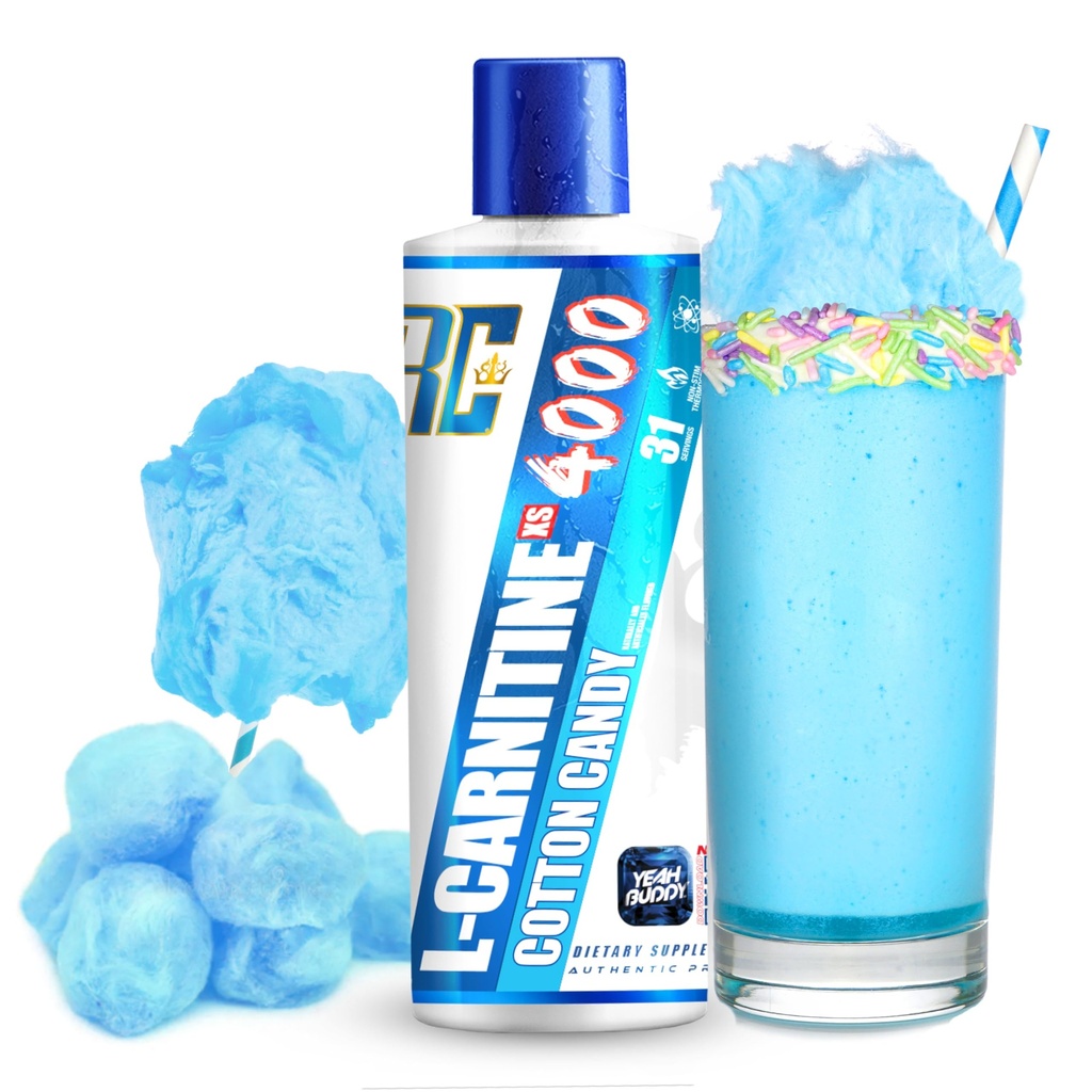 Ronnie Coleman חתימה סדרה L Carnitine XS 4000 נוזל, Stimulant Free, Sugar Free, Zero Carbs, Lean שריר תמיכה עבור גברים ונשים, 16 Oz (16 oz, כותנה (4000)