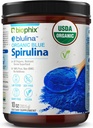 Biophix Blue Spirulina אורגני Blulina 10 oz - Algae Organic Spirulina 283 משרתים - Superfood תוסף - Natural Blue Pigment - Espirulina en Polvo Organica Pura Azul