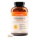 NatureWise ויטמין C 1000 מ"ג קפסולות - ויטמין C נוסף ל-Daily Antioxidant & Immune Support - Non-GMO, USA Manufactured - 360 קפסולות