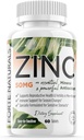 Zinc 50 מ"ג, (60 טבליות), במיוחד פורמולה עבור Stomach רגיש, תמיכה במזל, עור שיער, תוספת זינוק טבעוני, Non-GMO Made בארה"ב
