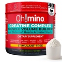 הו!mino Creatine מורכב עבור צמיחה שרירים. Micronized Creatine Monohydrate ו Creatine hydrochloride עם הסתגלות. קריאטין מושלם לנשים וגברים