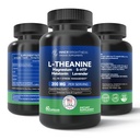 L Theanine 200 מ"ג, Magnesium, 5-HTP & Melatonin - All-in-1 L-theanine תוסף ל- Stress Relief, Focus & Cognition, Sleep - 60 קפסולות