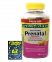 Spring Valley Adult Prenatal Health Multivitamin DHA & Folic Acid, פירות, 190 חניכיים + ויטמינים מדריך טוב יותר ויטמינים