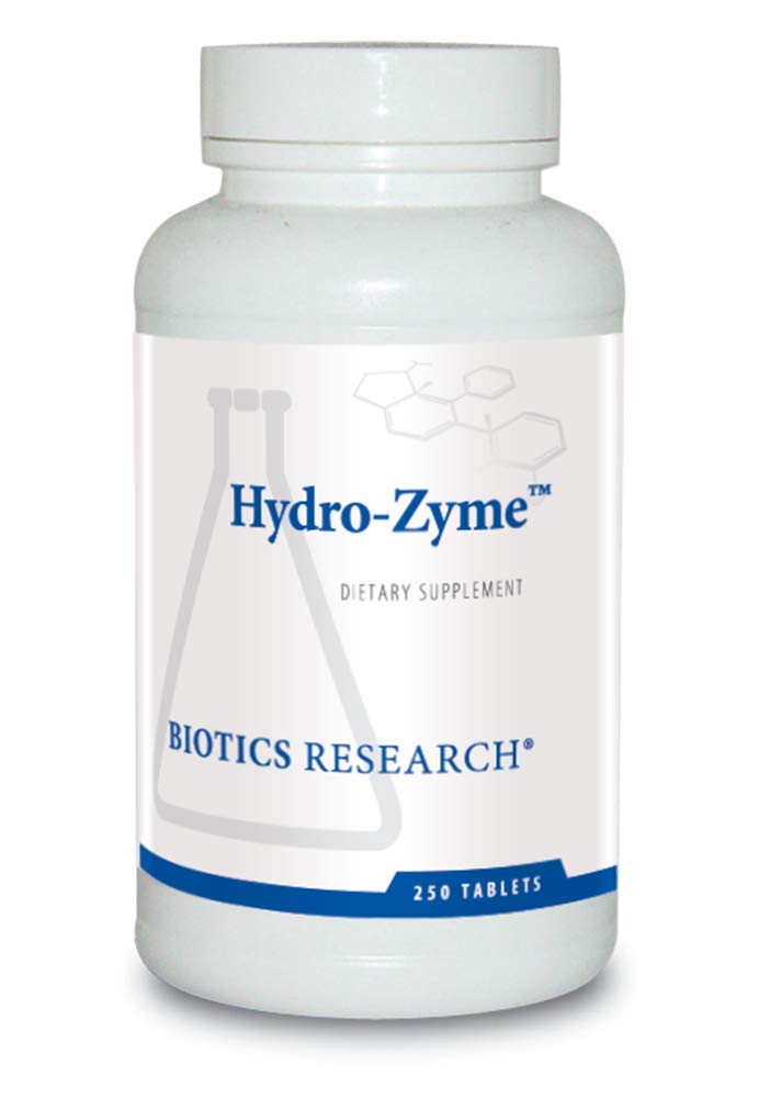 Biotics Research Hydro ZymeTM - Enzymes (Enzymasivas) עבור נשים וגברים - Enzymes for Digest מכיל Betaine HCL - תומך ב- pH Gastric & Immune Health-250 Enzyme's