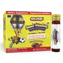 GirafKids Super ויטמינים לילדים בגילאים 4 | 10 בקבוקי מים חשמליים נוזליים Multivitamins עבור Immune Support & Energy | 12 ויטמינים | Tasty Forest Fruit Flavor