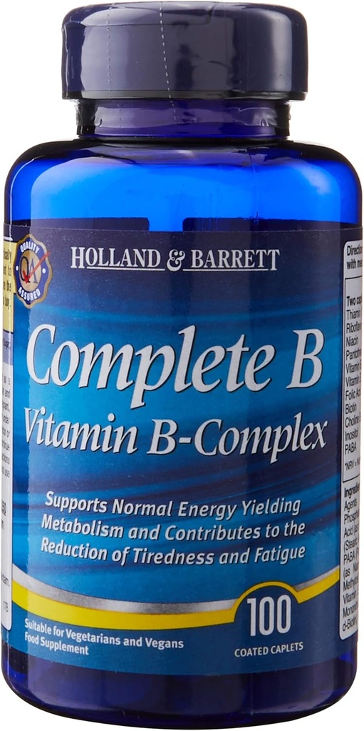 ויטמין B-Complex 100 Easy to Swallow Coated caplets