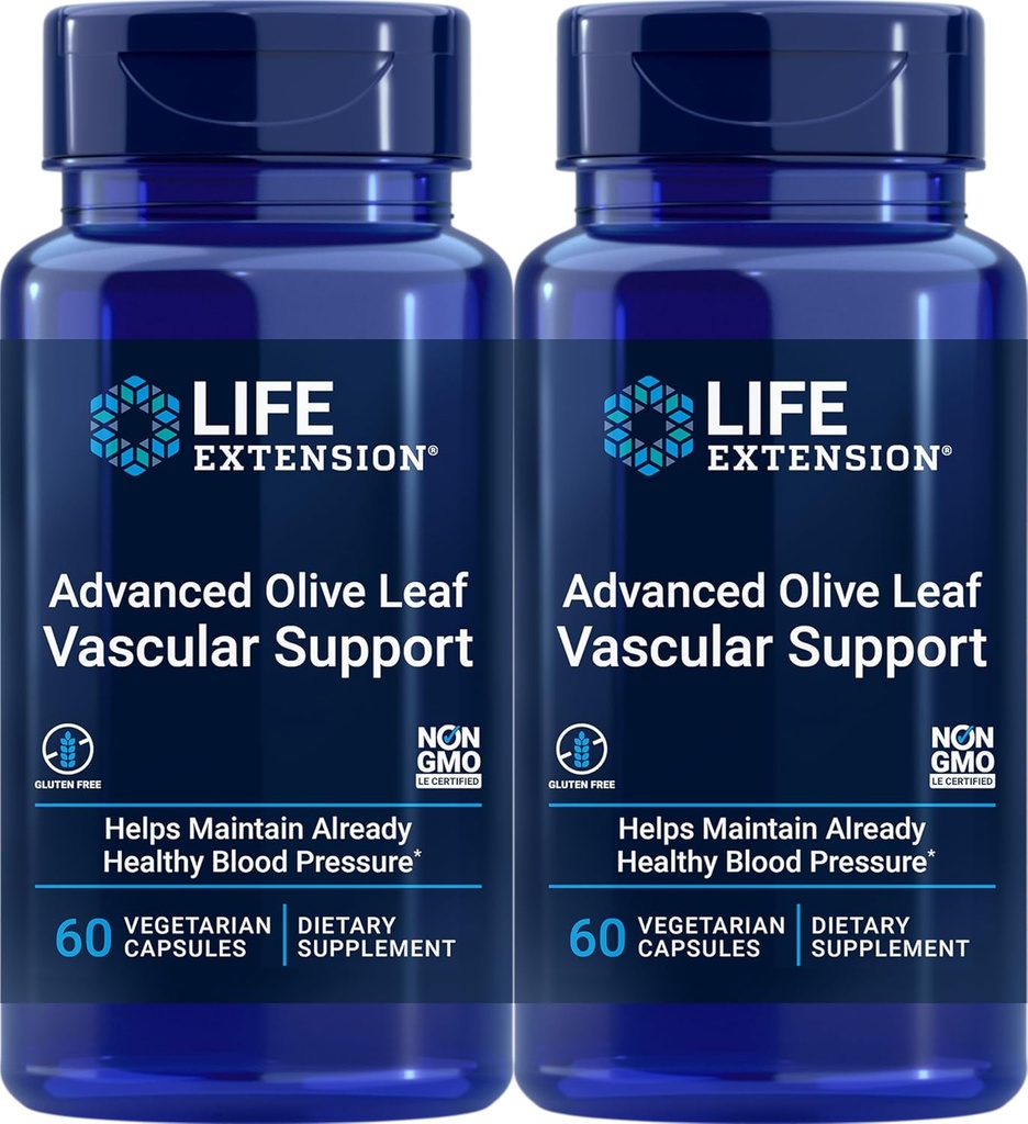 Life Extension Advanced Olive Leaf &cular Support, 60 קפסולות צמחוניות (Pack of 2)