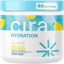 אבקת Cira hydrotion אבקת x אלישיה McCarvell's אלקטרוליט לערבב עם מלח ההימלאיה עבור Dehydration הקלה ושיקום - self Love Lemonade, 45 משרתים