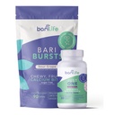 Bari Life Just One Chewable: Once Daily Bariatric Multivitamin + Iron and BariBurst Calcium Citrate Soft Chews for Gastric Bypass, Gastric או Duodenal Switch (Sour Grape)