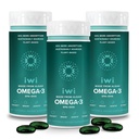 Iwi אומגה 3, 90 Softgels (90 משרתים), טבעוני צמחי מבוסס Algae אומגה 3 עם EPA + DHA, Whole-Body תמיכה Dietary תוסף, קריל & Fish שמן אלטרנטיבי, No Fishy Aftertaste